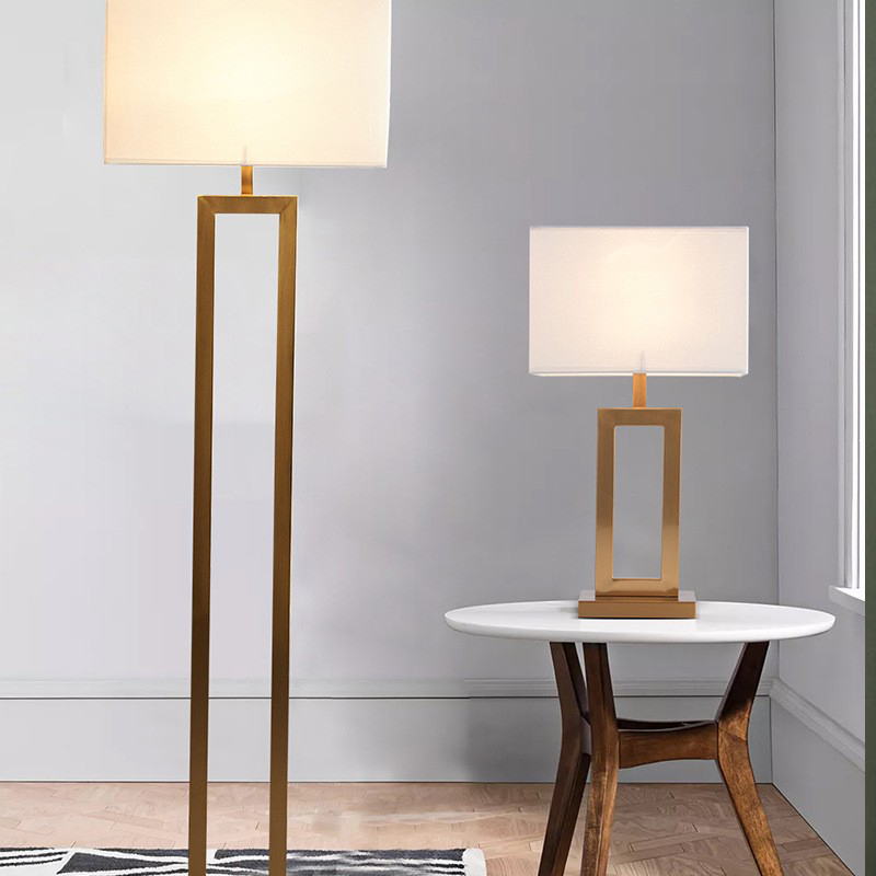 Light Up a Cozy Home Ambiance with Luxury Gold - Metal Table Lamp & White Linen Shade