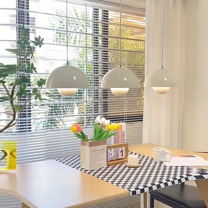 Nordic Style Pendant Light: Iron Art, E27 Light Source