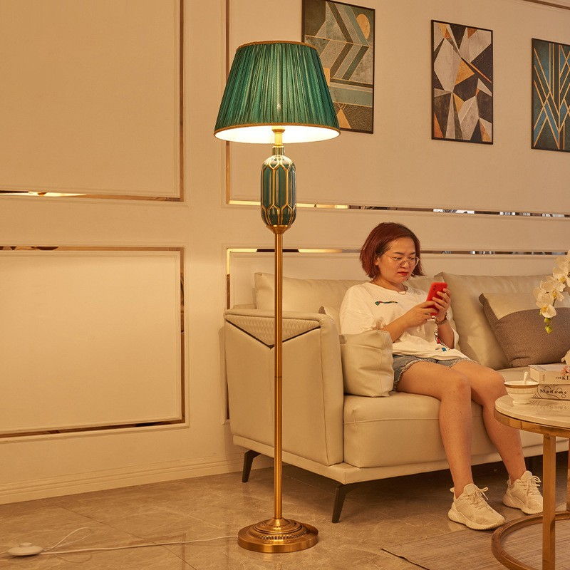 Elegant Ceramic & Electroplated Iron Floor Lamp Series