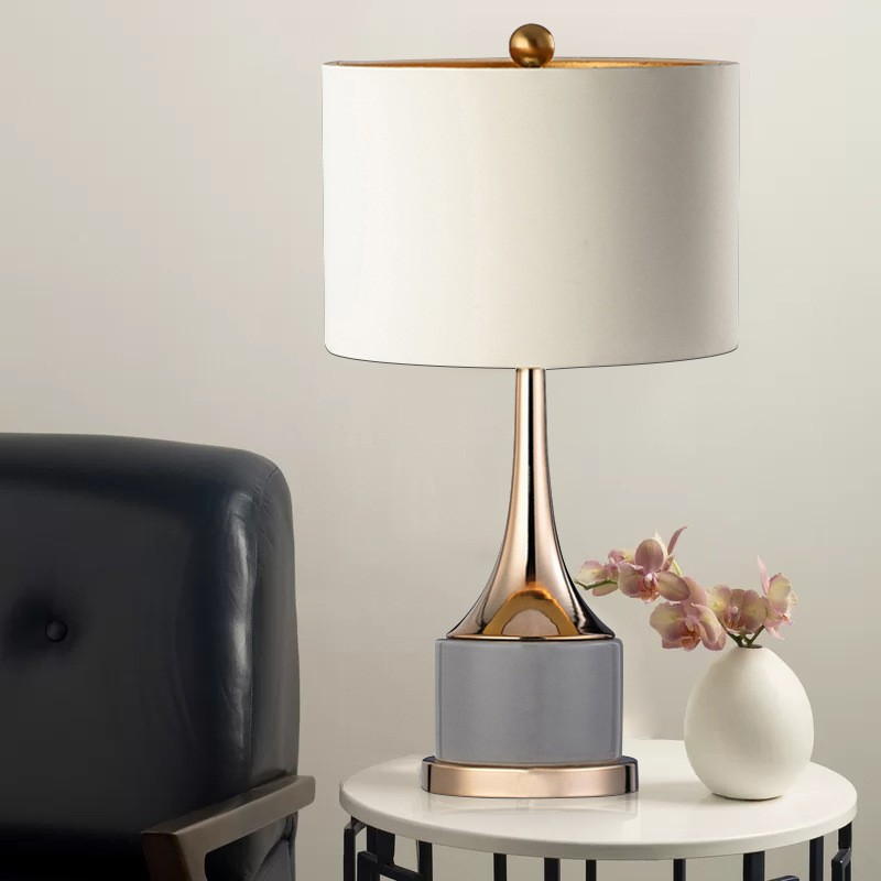Gold - Toned Table Lamp: Elevate Home Aesthetics with Elegant Design