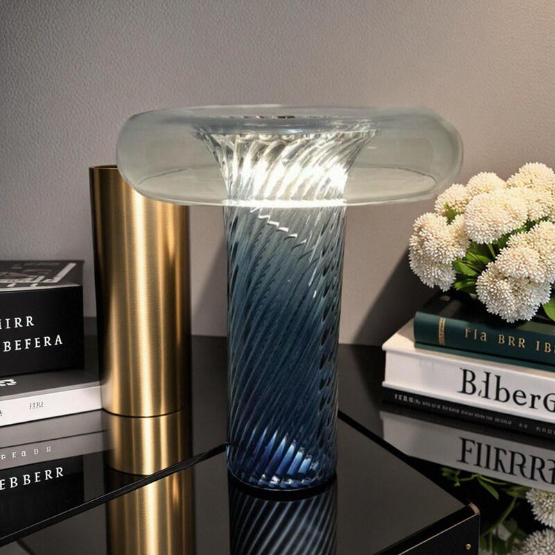 Art Glass Table Lamp: 12W LED Light Source, Creating Unique Light - Shadow in Space