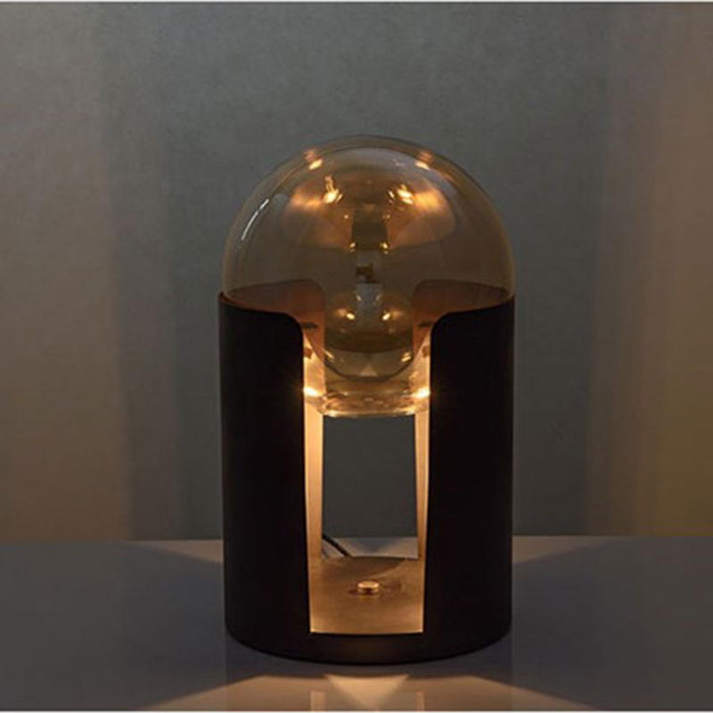 Nordic Minimalist Glass - Metal Table Lamp: Warm Ambience Redefined