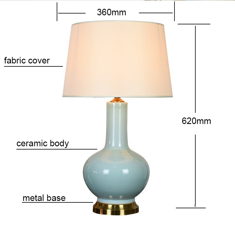 Elegant Ceramic Table Lamp: Fusion of Craftsmanship & Modern Aesthetics