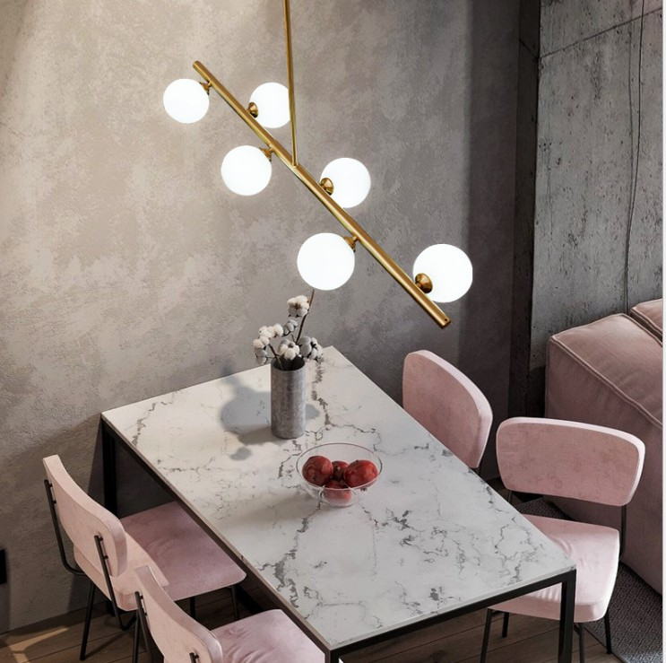 Modern Milk White Glass Globe Pendant Light for Contemporary Interiors