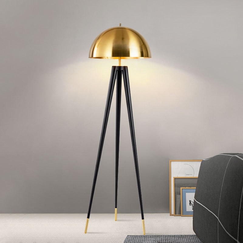 Modern Industrial Metal Floor Lamp: Dual E14 Illumination for Sculptural, Functional Spaces