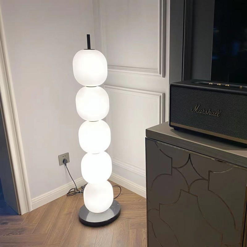 Minimalist elegance, redefined – handblown glass globes + natural marble bases, designed for modern spaces (floor & table variants)