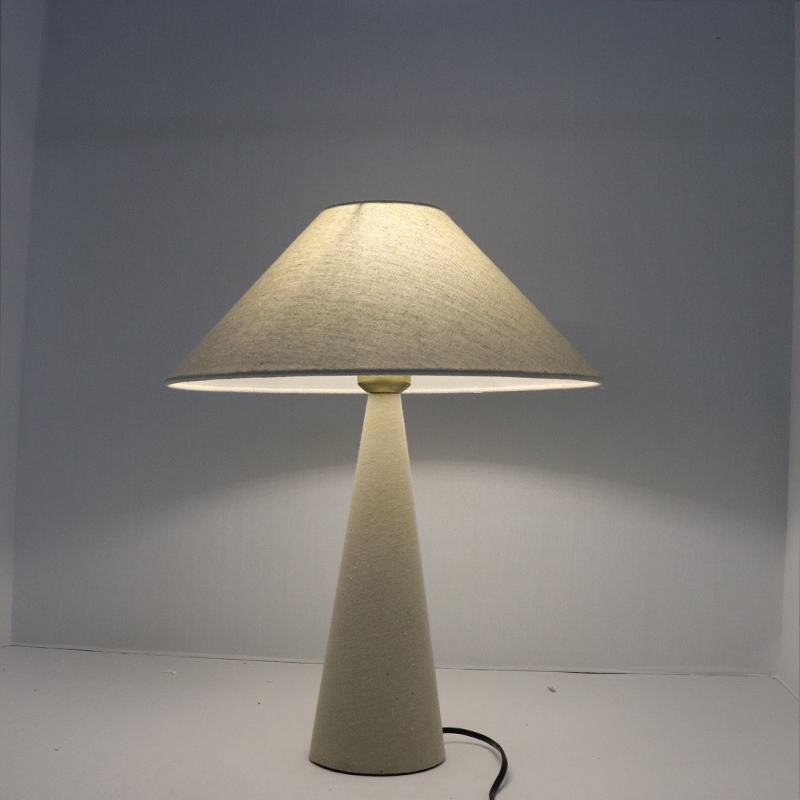 Linen - Textured Minimalist Table Lamp: Soft Elegance for Serene Spaces