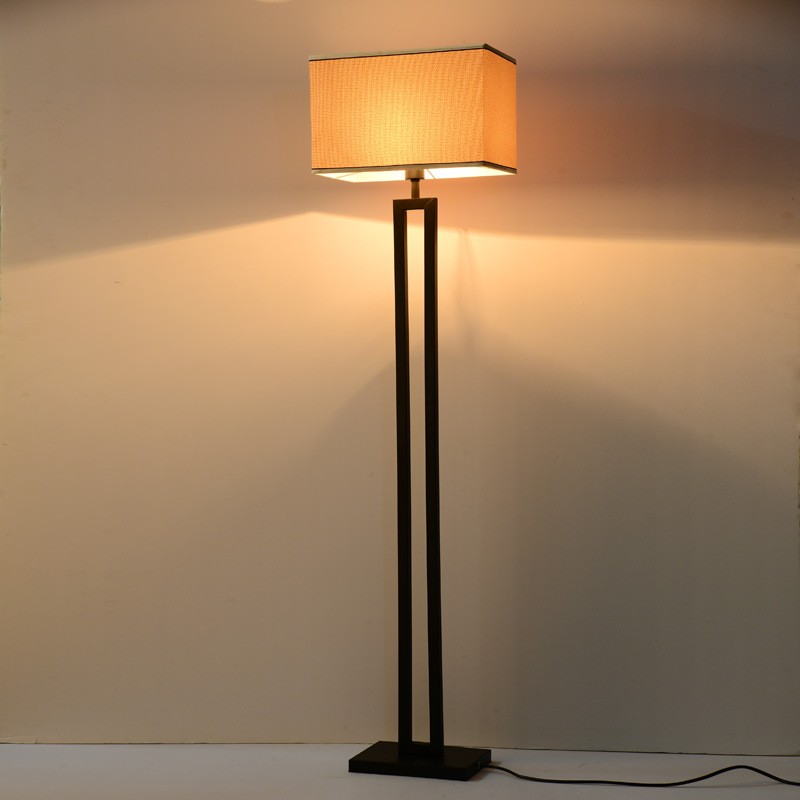 Oriental Zen Floor Lamp: Fabric & Iron Fusion for Serene Spaces