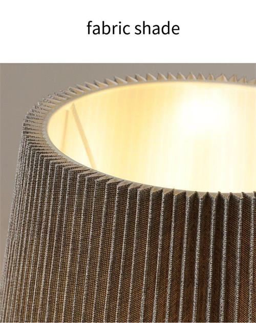 Textured Ceramic Table Lamp with Pleated Fabric Shade – Elevate Your Space with Timeless Minimalism