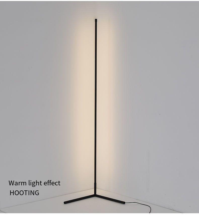 Modern Minimalist 25W LED Floor Lamp | Iron & Acrylic, Nordic-Inspired Ambient Lighting for Living Room, Bedroom & Study