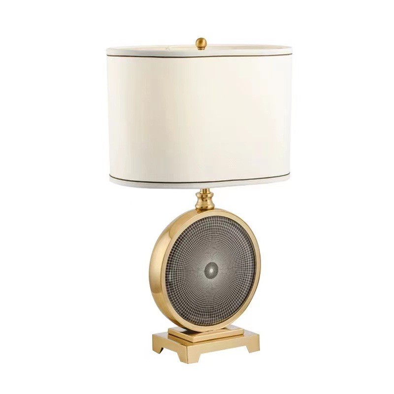 Elegant Iron - Fabric Table Lamp: Timeless Charm for Home Spaces
