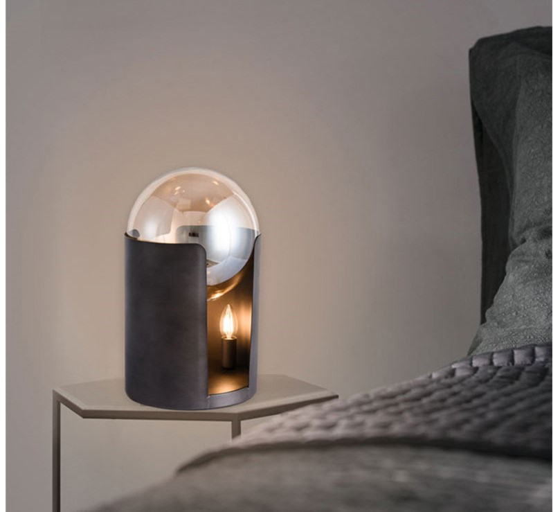 Nordic Minimalist Glass - Metal Table Lamp: Warm Ambience Redefined