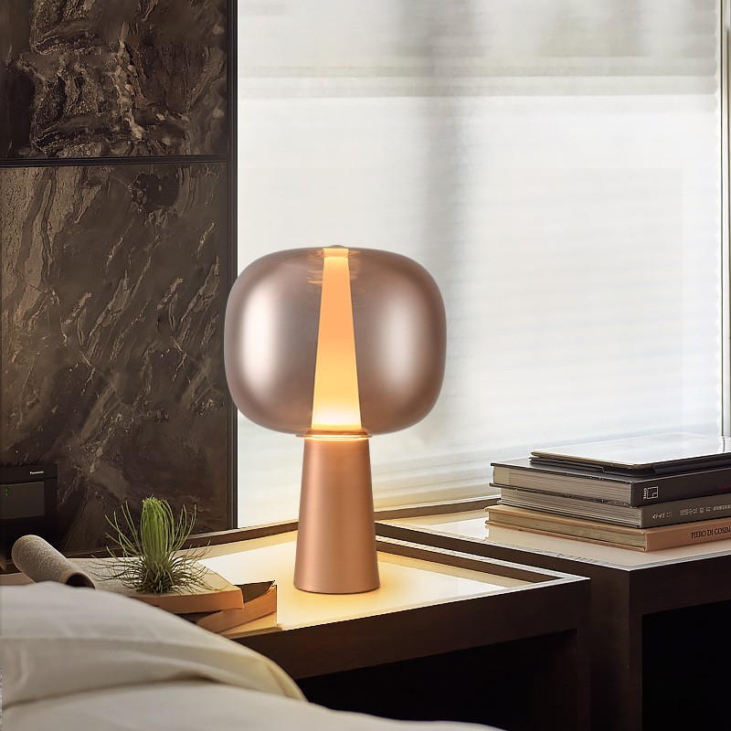 Metallic Globe Table Lamp: Luxe Geometry & Ambient Elegance