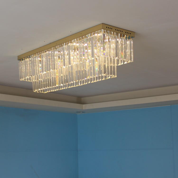 Eclat Crystal Rectangular Ceiling Light Collection