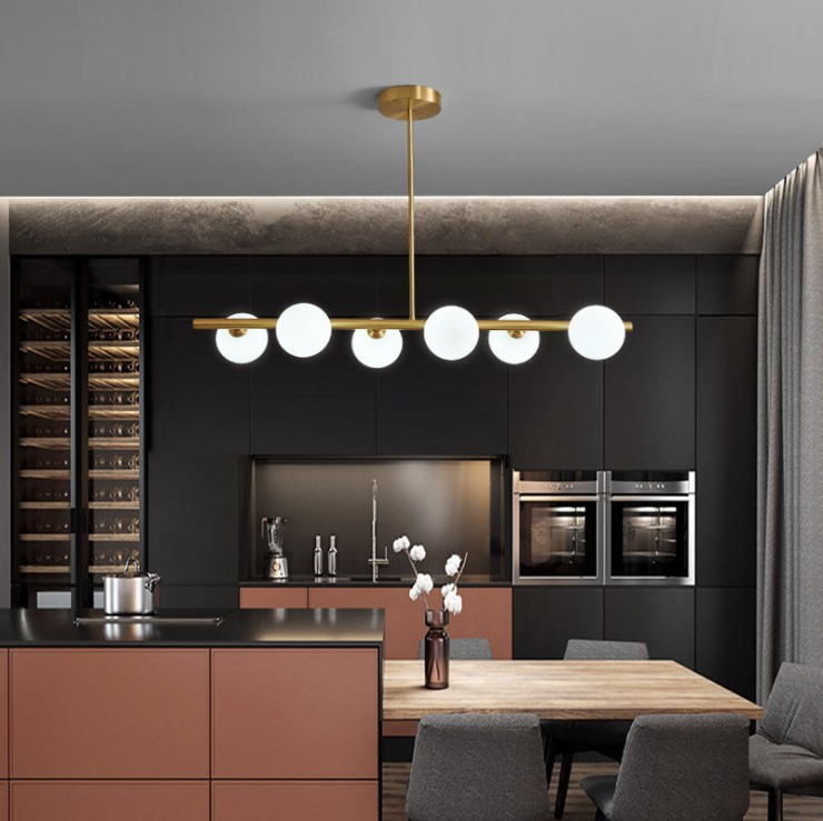 Modern Milk White Glass Globe Pendant Light for Contemporary Interiors