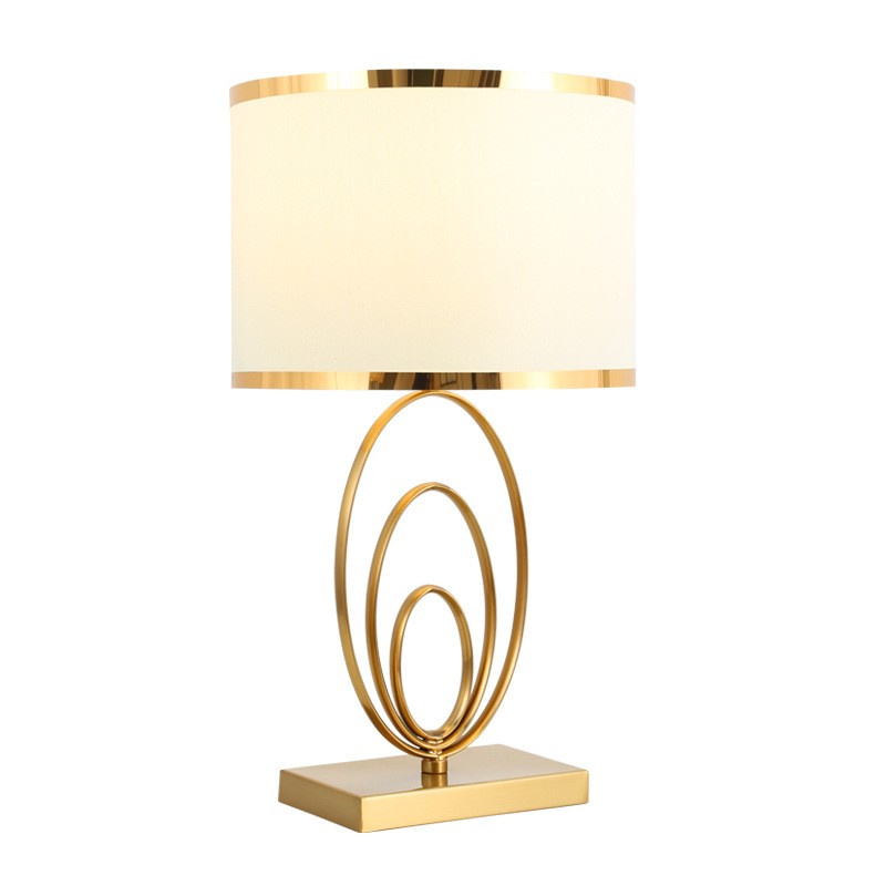 Modern Luxury Meets Precision: Bronze - Toned Metal & Fabric Table Lamp to Elevate Sophisticated Spaces