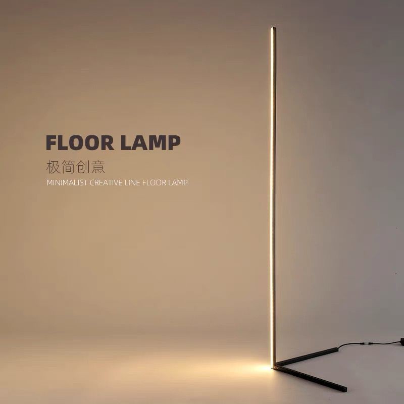 Modern Minimalist 25W LED Floor Lamp | Iron & Acrylic, Nordic-Inspired Ambient Lighting for Living Room, Bedroom & Study