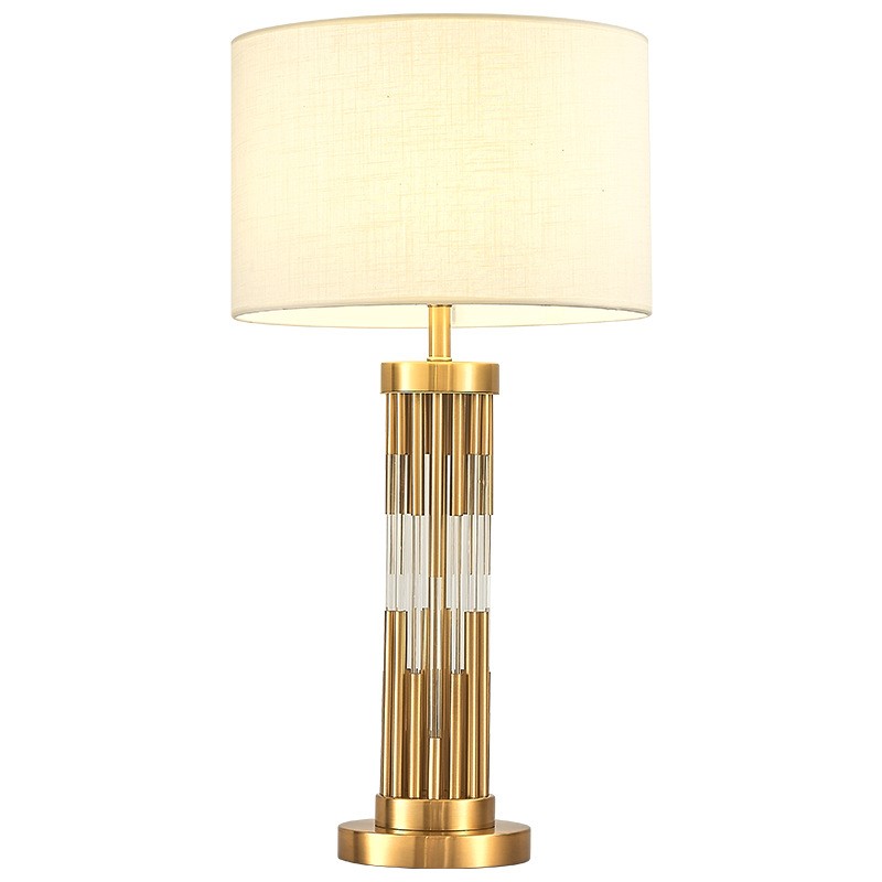 Modern Brass & Glass Table Lamp: Elevated Elegance for Intimate 3-8㎡ Spaces