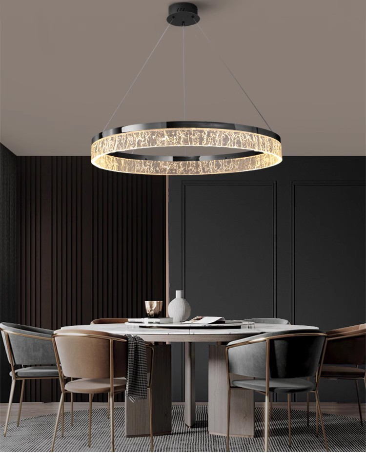 Elevate Spaces with Home Time Lamps' Multi - Tiered Circular LED Chandeliers