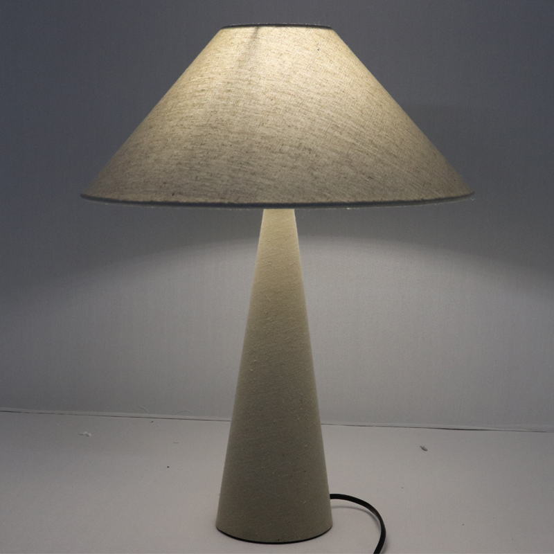 Linen - Textured Minimalist Table Lamp: Soft Elegance for Serene Spaces