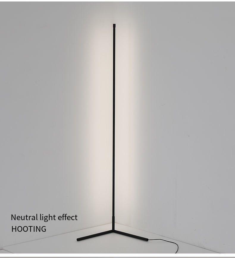 Modern Minimalist 25W LED Floor Lamp | Iron & Acrylic, Nordic-Inspired Ambient Lighting for Living Room, Bedroom & Study
