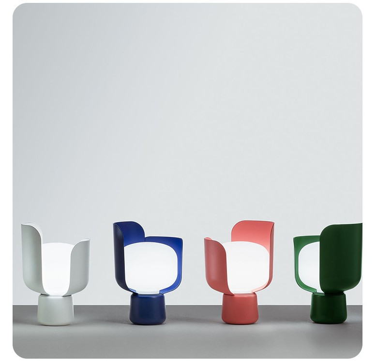 Colorful Rotating Petal Table Lamp - Italian Blom Design